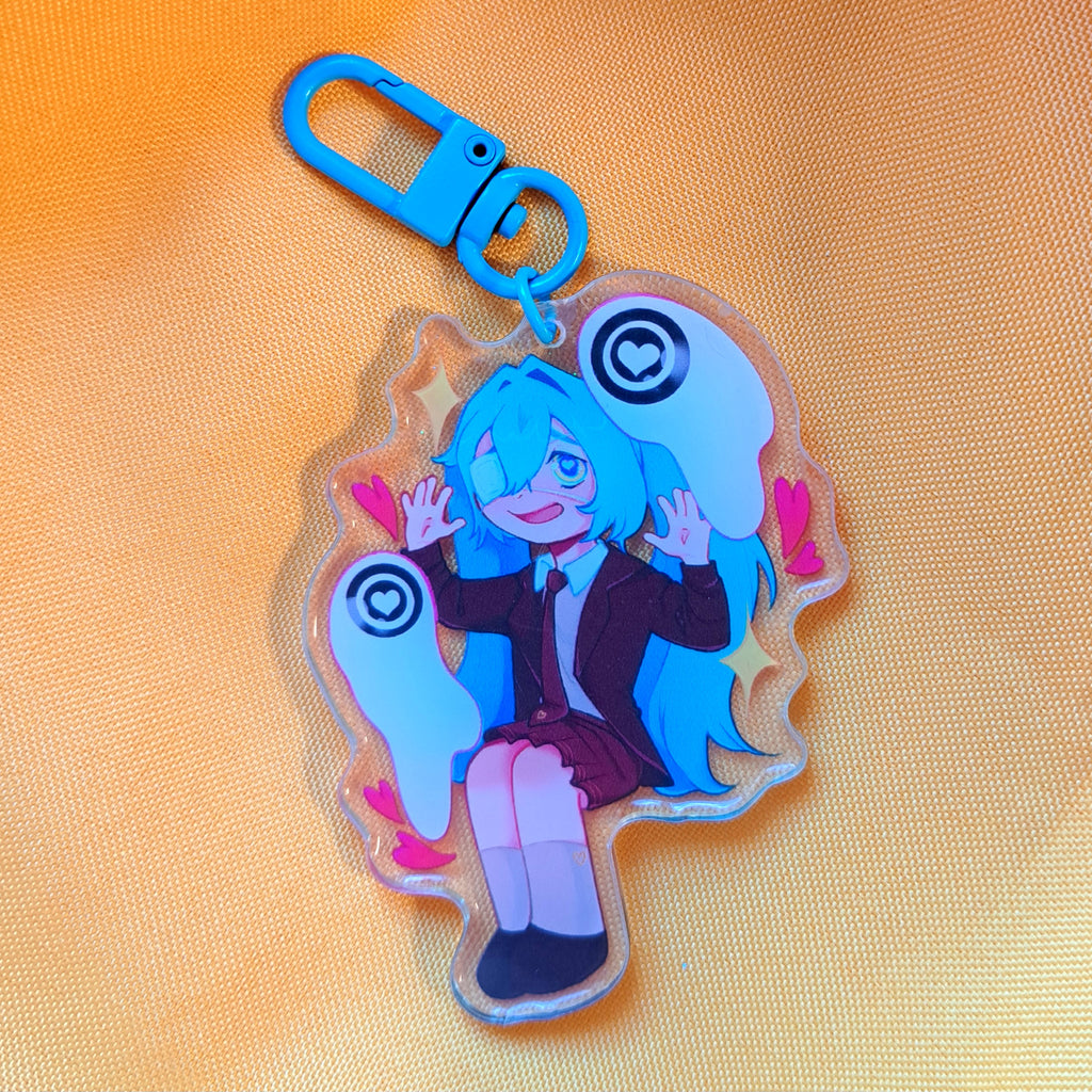 Monitoring Miku keychain